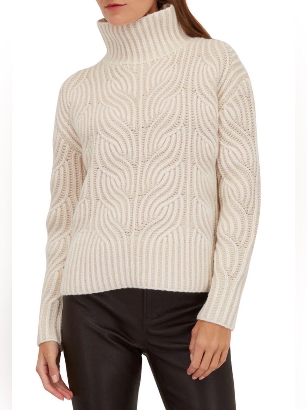Zimmermann Cosmic Cable-Knit Turtleneck Sweater - 1
